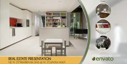 Real Estate Presentation Video Displays template preview