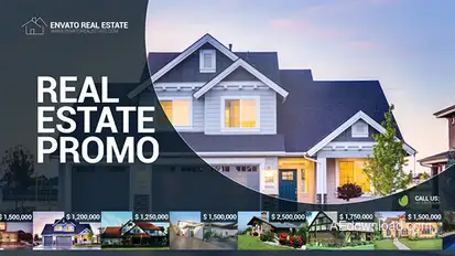 Real Estate Promo Video Displays template preview