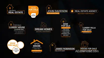 Real Estate Promotion Titles Premiere Pro template preview