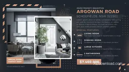 Real Estate Simple Promo Video Displays template preview