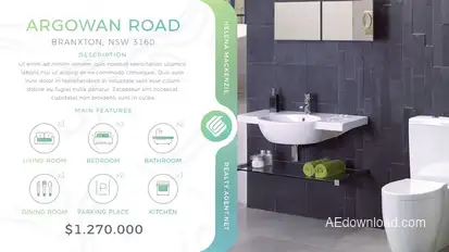 Real Estate Slideshow Promo Video Displays template preview