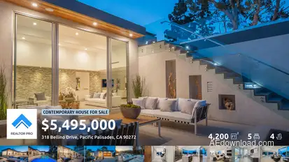 Real Estate Slideshow v2 Video Displays template preview