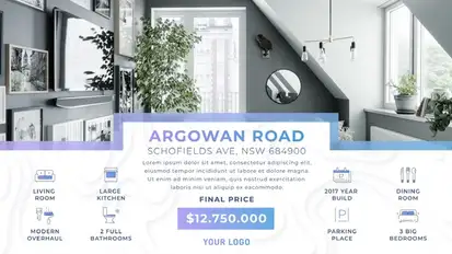 Real Estate Stylish Promo Video Displays template preview