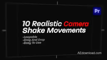 Realistic Camera Shakes & Handheld Gimbal Movements for Premiere Pro Premiere Pro template preview