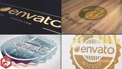 Realistic Logo Video Displays template preview