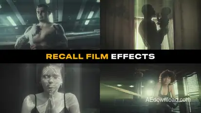Recall Film Effects Premiere Pro template preview