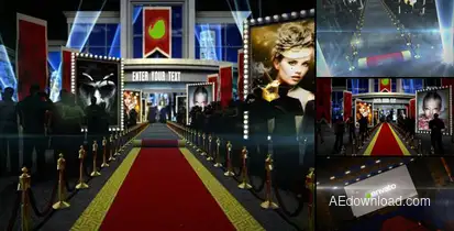 Red Carpet Video Displays template preview
