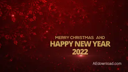 Red Merry Christmas Wishes Video Displays template preview