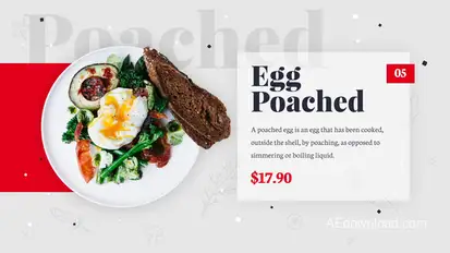 Restaurant Menu Video Displays template preview