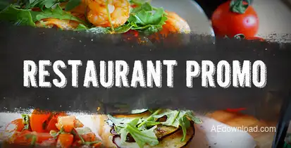 Restaurant Promo Video Displays template preview