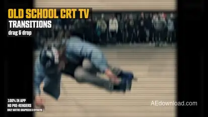 Retro CRT TV Transitions: Old-School CRT TV Vibes with Vintage Borders Premiere Pro template preview