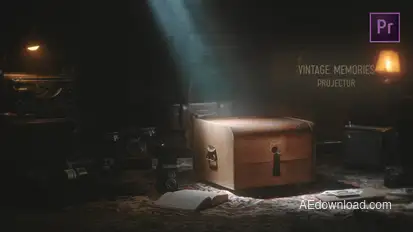 Retro Memories Film Projector - Premiere Pro Premiere Pro template preview