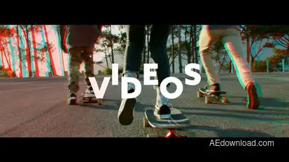 RGB Cool Modern Slideshow Premiere Pro template preview