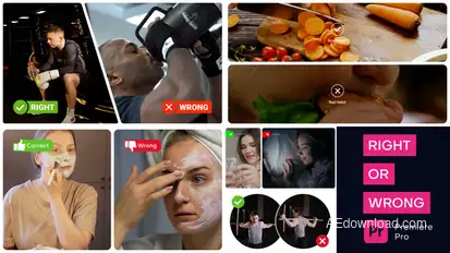 Right or Wrong Kit - PR Premiere Pro template preview