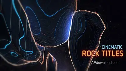 Rock Titles Video Displays template preview