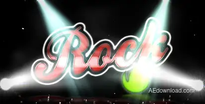 Rock Vintage Logo Video Displays template preview