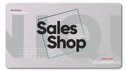 Sales Shop Clean Slideshow Video Displays template preview