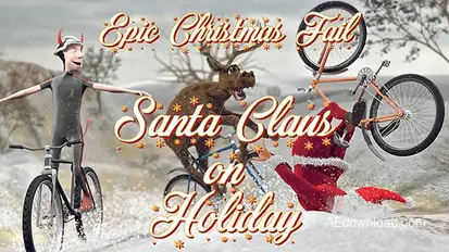 Santa Claus on Holiday - Epic Christmas Fail Video Displays template preview