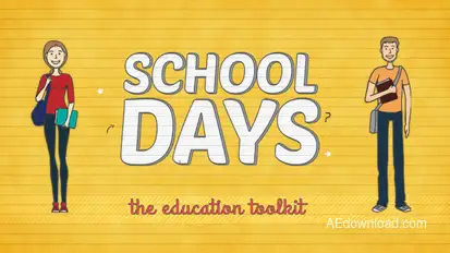 School Days Toolkit Video Displays template preview