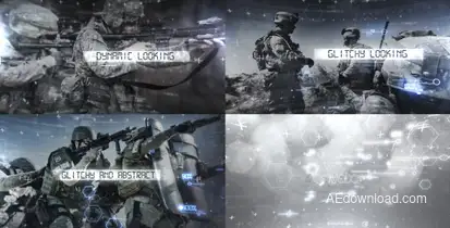 Sci-fi Glitch Titles Opener Video Displays template preview