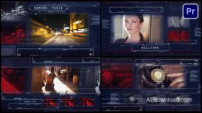 Sci-Fi Thriller Premiere Pro template preview