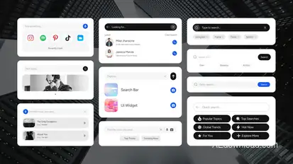 Search Bar Widget Elements template preview