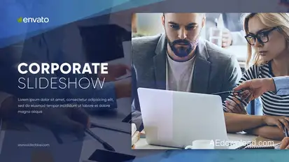 Serious Corporate Slideshow Premiere Pro template preview