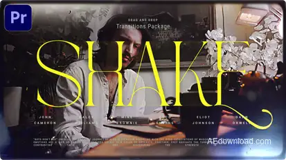 Shake Transitions Premiere Pro template preview
