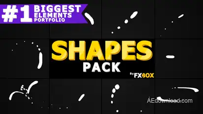 Shape Elements Pack | After Effects Video Displays template preview