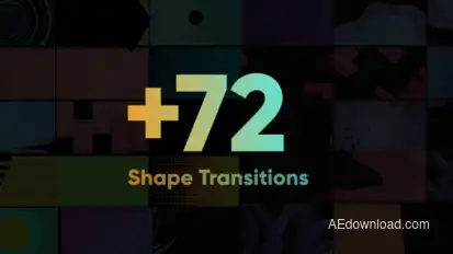 Shape Transitions Big Pack Video Displays template preview