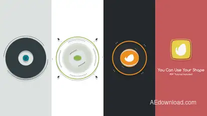 Shapes Logo Reveal Video Displays template preview