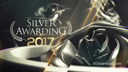 Silver Awarding Pack Video Displays template preview