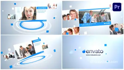 Simple Clean Slideshow Premiere Pro template preview
