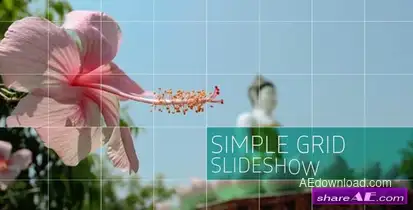Simple Grid Slideshow – Videohive Video Displays template preview
