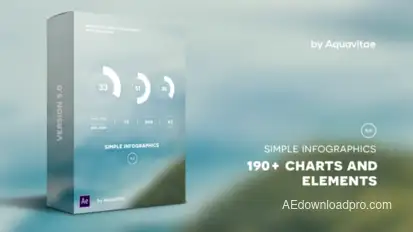Simple Infographics Video Displays template preview