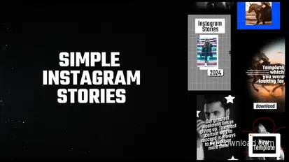 Simple Instagram Stories Premiere Pro template preview