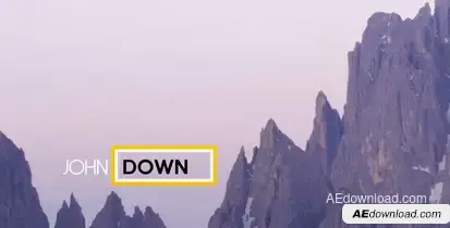 Simple Lower Third Video Displays template preview