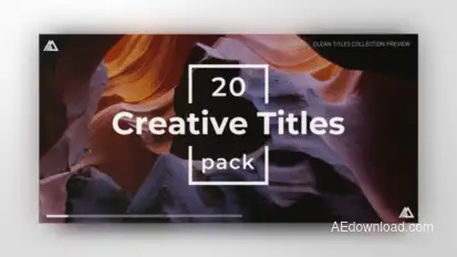 Simple Minimal Titles Video Displays template preview