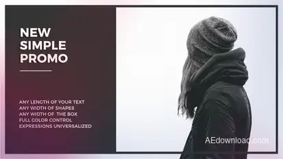 Simple Promo Video Displays template preview