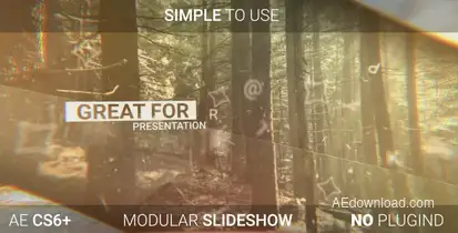 Simple Slideshow Video Displays template preview