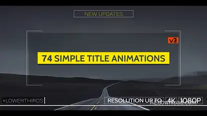 Simple Titles - v3 Video Displays template preview