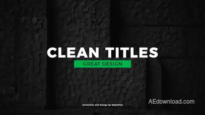 Simple Titles Video Displays template preview