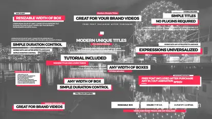 Simple Titles II Video Displays template preview