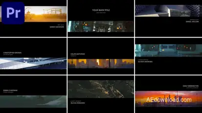 Simple Titles Opener Premiere Pro template preview