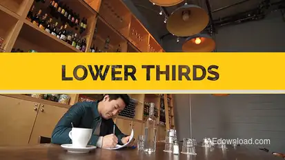 Simple Transformation // Lower thirds Video Displays template preview