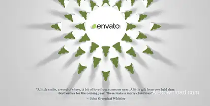 Simply Christmas Opener Video Displays template preview