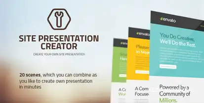Site Presentation Creator Video Displays template preview
