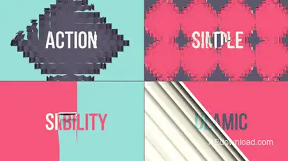 Six 3d Transitions Vol.2 Video Displays template preview