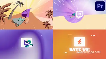 Skate Logo | Premiere Pro MOGRT Premiere Pro template preview