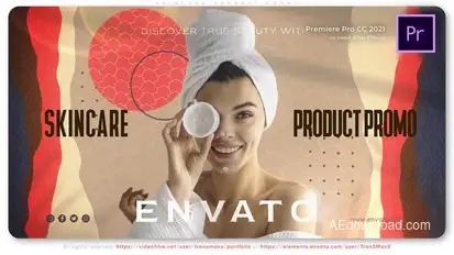 Skincare Product Promo Premiere Pro template preview